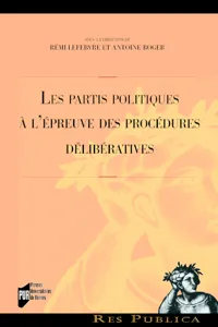 Les partis politiques à l'épreuve des procédures délibératives_cover