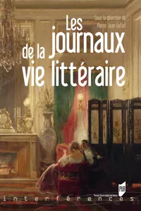 Les journaux de la vie littéraire_cover