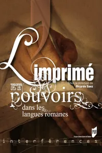 L'imprimé et ses pouvoirs dans les langues romanes_cover