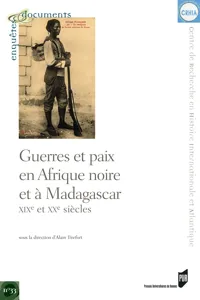 Guerres et paix en Afrique noire et à Madagascar_cover