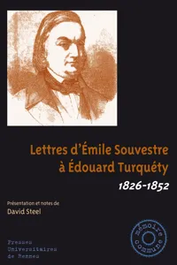 Lettres d'Émile Souvestre à Édouard Turquéty_cover