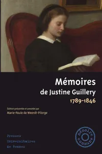 Mémoires de Justine Guillery_cover