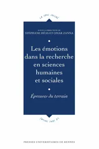 Les émotions dans la recherche en sciences humaines et sociales_cover