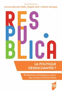 La politique désenchantée ?_cover