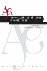 Temporalités esthétiques et artistiques_cover