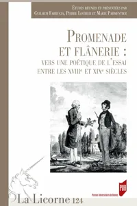 Promenade et flânerie : vers une poétique de l'essai entre XVIIIe et XIXe siècle_cover