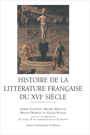 Histoire de la littérature française du XVIe siècle