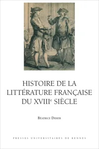 Histoire de la littérature française du XVIIIe siècle_cover