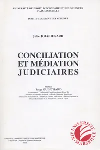 Conciliation et médiation judiciaires_cover