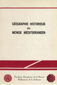 Géographie historique du monde méditerranéen_cover