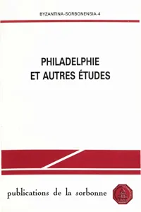 Philadelphie et autres études_cover