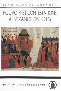 Pouvoir et contestations à Byzance_cover