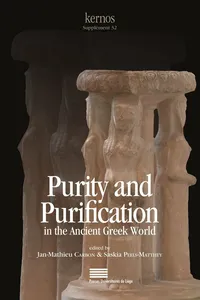 Purity and Purification in the Ancient Greek World. Texts, Rituals, and Norms_cover