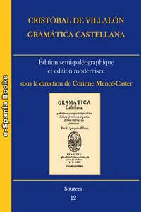 Cristóbal de Villalón, Gramática castellana_cover