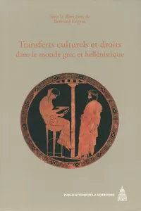 Transferts culturels et droits dans le monde grec et hellénistique_cover