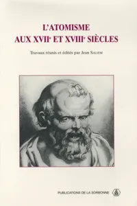 L'atomisme aux XVIIe et XVIIIe siècles_cover