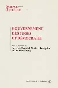 Gouvernement des juges et démocratie_cover