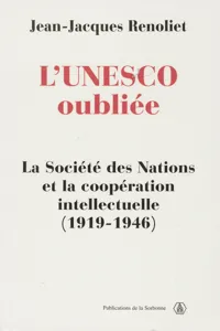 L'UNESCO oubliée_cover