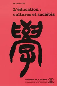 L'éducation : cultures et sociétés_cover