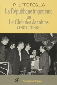 La République impatiente ou le club des Jacobins_cover