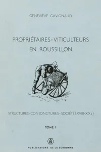 Propriétaires-viticulteurs en Roussillon. Tome I_cover