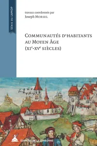 Communautés d'habitants au Moyen Âge_cover