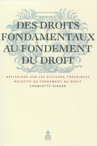 Des droits fondamentaux au fondement du droit_cover