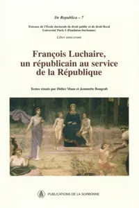 François Luchaire, un républicain au service de la République_cover