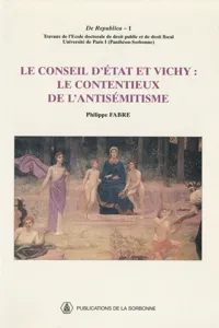 Le Conseil d'État et Vichy_cover