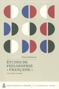 Études de philosophie « française »_cover