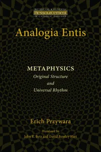 Analogia Entis: Metaphysics_cover