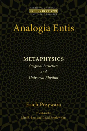 Analogia Entis: Metaphysics