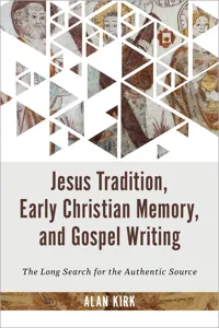 Jesus Tradition, Early Christian Memory, and Gospel Writing_cover