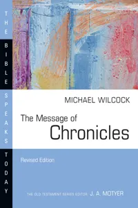 The Message of Chronicles_cover