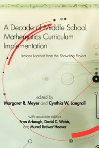 A Decade of Middle School Mathematics Curriculum Implementation_cover