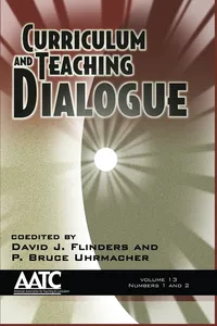 Curriculum and Teaching Dialogue_cover