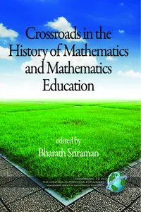 Crossroads in the History of Mathematics and Mathematics Education_cover