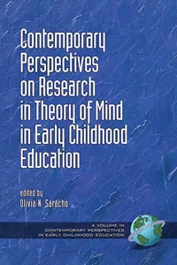 Contemporary Perspectives on Research in Theory of Mind in Early Childhood Education_cover