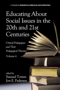 Educating About Social Issues in the 20th and 21st Centuries - Vol 4_cover