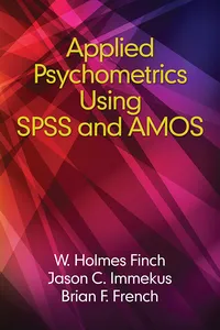 Applied Psychometrics using SPSS and AMOS_cover