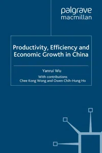 Productivity, Efficiency and Economic Growth in China_cover