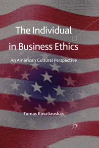 The Individual in Business Ethics_cover