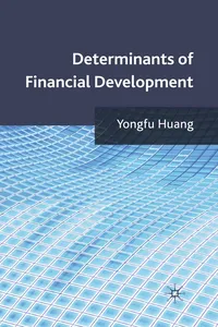 Determinants of Financial Development_cover