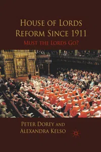 House of Lords Reform Since 1911_cover