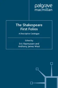 The Shakespeare First Folios_cover