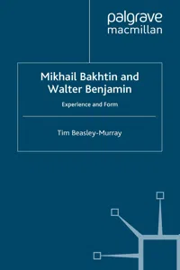 Mikhail Bakhtin and Walter Benjamin_cover