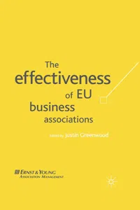 The Effectiveness of EU Business Associations_cover