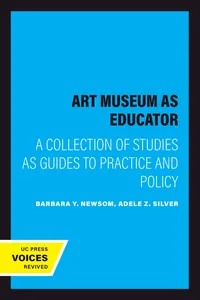 The Art Museum as Educator_cover
