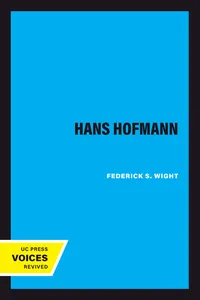 Hans Hofmann_cover