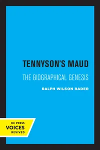 Tennyson's Maud_cover